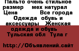 Пальто очень стильное размер 44 мех натурал. › Цена ­ 8 000 - Все города Одежда, обувь и аксессуары » Женская одежда и обувь   . Тульская обл.,Тула г.